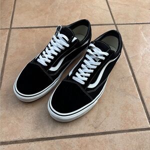 Vans Old Skool Black with White Stripe Low-Top Sneakers